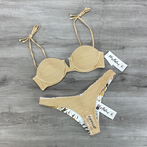 Rip Curl Tan and Floral Bikini Set - Picture 9 of 16